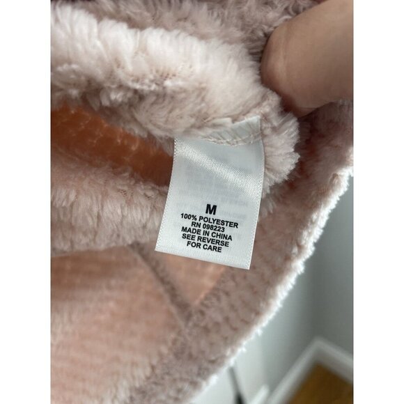 Magellan	Blush Pink Fleece Pullover With Front Zip Pockets Womens size M NWOT - Picture 7 of 11